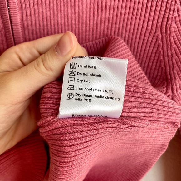 NWT J.ING Pink Basic Zip Up Sweater - Flamingo - Picture 9 of 15